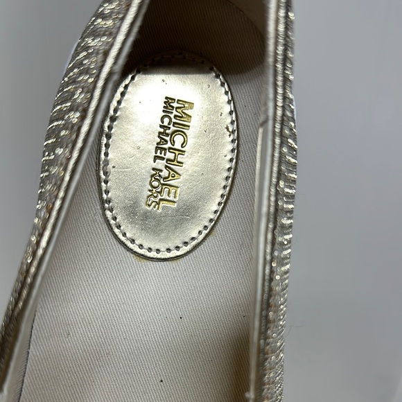 Michael Kors Gold Slip-On Loafers - Picture 4 of 13
